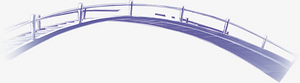节日元素-紫色鹊桥手绘